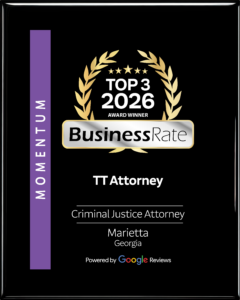 Top 3 Criminal Justice Lawyer 2026 award plaque